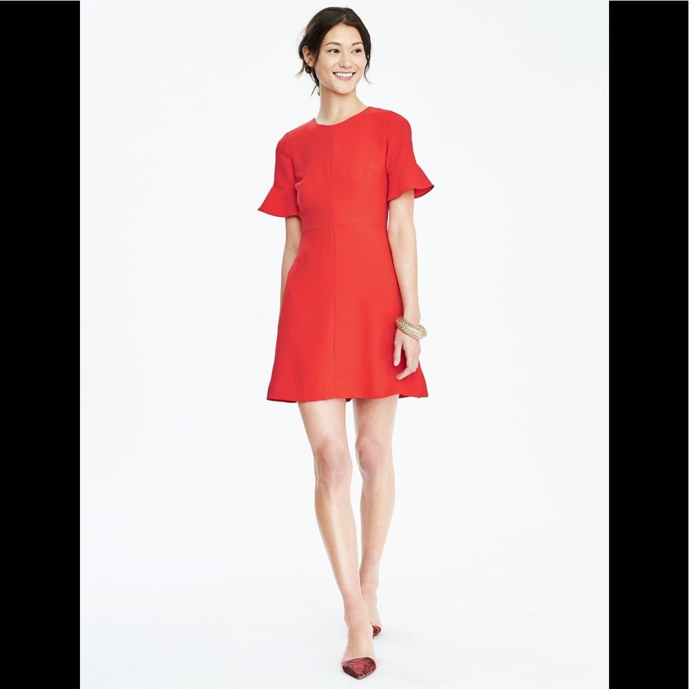 Banana Republic Flutter Sleeve Dress